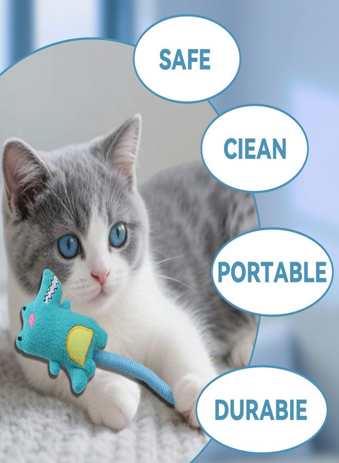 Ymcafmo 4pcs Safe Cat Rope Toy with Catnip - Dental Cleaning Chew Toys for Cats - Kitten Teething Toys - Interactive Play Toys with Feathers - Indoor Cats - Image 4